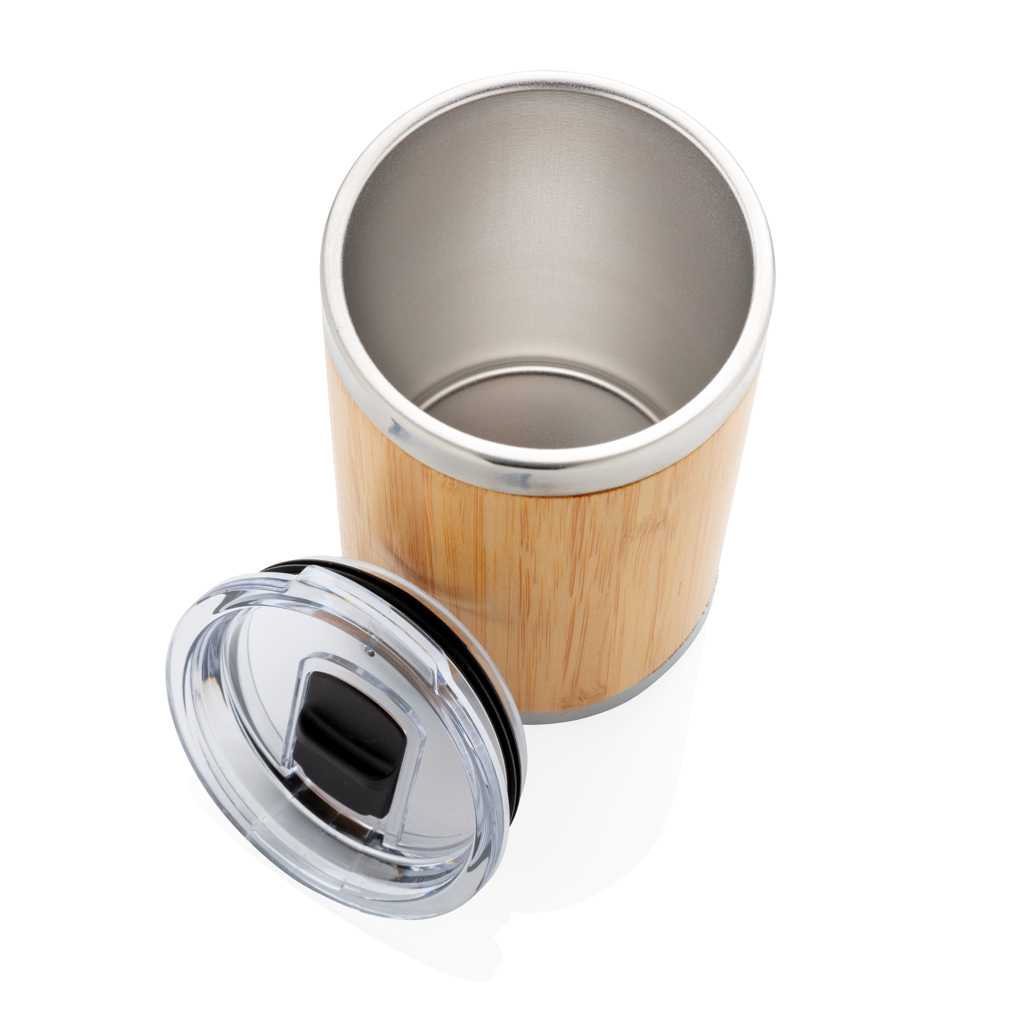 Bambus Coffee-To-Go Becher (P432.339), bedrukte becher fr unterwegs mit  logo