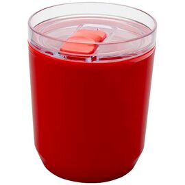 Hudson 180 ml doppelwandiger Becher aus recyceltem Kunststoff  Rot - Unbranded 10085221
