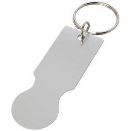 Porte-clés avec jeton pour chariot Rhea Argent - Unbranded 10459481
