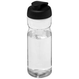 Bouteille de sport H2O Active® Eco Base 650ml avec couvercle à bascule Transparent, Noir - Unbranded 21009791