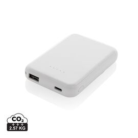 Powerbank 5000mAh et 5W en plastique recyclé RCS Stellar Blanc - XD Collection P322.5903