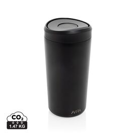 Avira Alix RCS re-steel click tumbler 400ML Black - Avira P438.1001