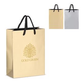 Sac cadeau en papier 18 x 8 x 24cm 200g/m² Argent -  LT91515-N0005