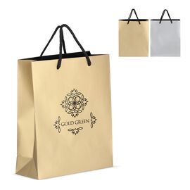 Papieren cadeautas 24 x 10 x 30cm 200g/m² Goud -  LT91516-N0006