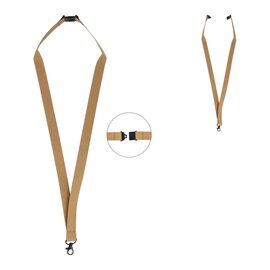 FSC papieren lanyard Natuur -  LT90878-N0094