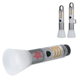 Multifunktions-Taschenlampe aus recycelten Materialien Silber -  LT93323-N0005