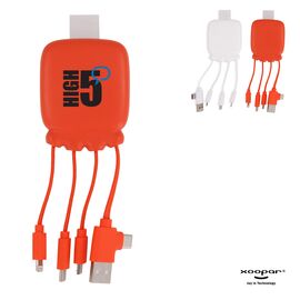 3192 | Xoopar Octopus Gamma 2 Powerbank with Bio Charging cable 3000mAh  Weiß - Xoopar LT41410-N0001