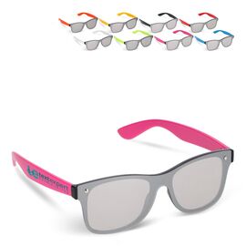 Lunettes de soleil Justin R-PC avec uni-lentilles miroir UV400 Noir -  LT86731-N0002