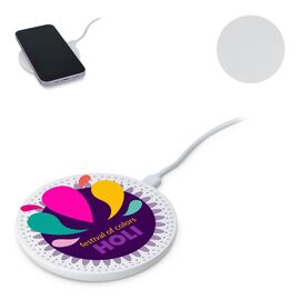 Draadloze Oplader 15 W Fast Charge met LED indicator Wit -  LT95559-N0001