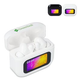 Wireless ANC Earbuds with LCD Touchscreen Control White -  LT95603-N0001