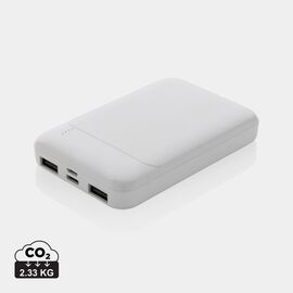 5.000mAh Powerbank aus RCS recyceltem Kunststoff Weiß - XD Collection P322.613