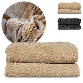 Sagaform Agnes Fleece Plaid 130x170 cm Beige - Sagaform LT52123-N0055