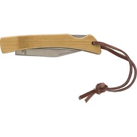 Stainless steel and bamboo foldable knife Beckett Brown -  966190.011