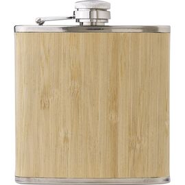 Flasque en acier inoxydable et bambou Hayden Brun -  966233.011