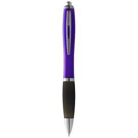 Nash balpen met gekleurde houder en zwarte grip Paars, Zwart - Unbranded 10615507