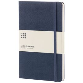 Moleskine Classic L hardcover notitieboek - effen Saffier blauw - Moleskine 10716709