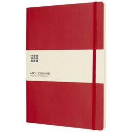 Classic XL softcover notitieboek - effen Scarlet rood - Moleskine 10718115