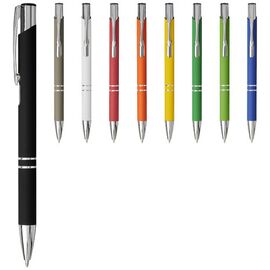 Moneta soft touch balpen met klikmechanisme Rood - Unbranded 10743702