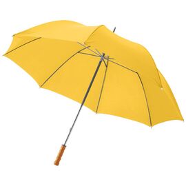 Karl 30&quot; golfparaplu met houten handvat Geel - Unbranded 10901807
