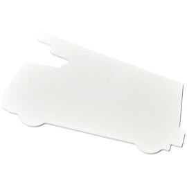 Walker 15 cm kunststof liniaal met brandweerautovorm Wit - PF Manufactured 21054200
