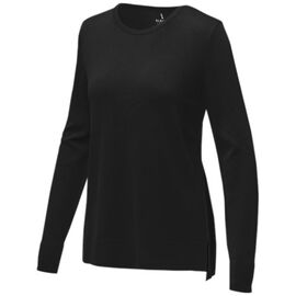 Merrit dames pullover met ronde hals Zwart - Elevate Life 38228995