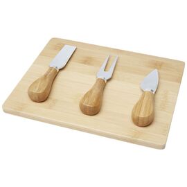 Ement bamboo cheese board and tools Natural  - Seasons 11330106