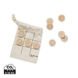 VINGA Tic-Tac-Toe Mini-Spiel Braun - Vinga V453029