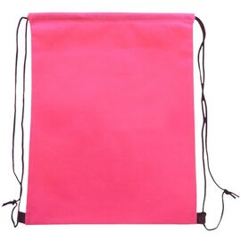 Non woven rugzak met koord Magenta - MultiGift 967638
