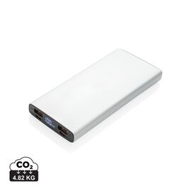 Aluminium 18W 10.000 mAh PD Powerbank Zilver - XD Collection P322.242
