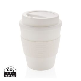 Mug en PP recyclable avec couvercle à vis 350ml Blanc - XD Collection P432.683