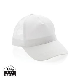 Casquette filet 5 panneaux coton recyclé Impact AWARE™ Blanc - XD Collection P453.353