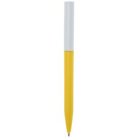 Unix recycled plastic ballpoint pen (blue ink) Yellow - Unbranded 10789611