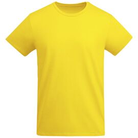 Breda biologisch katoenen kindershirt met korte mouwen Geel - Roly K66981BE