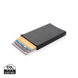 Porte cartes anti-RFID en aluminium Noir - XD Collection P820.041