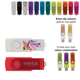 USB stick 2.0 Twister 8GB Donkerblauw - empty LT26403-N0010