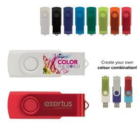 Clé USB 16GB Flash drive Twister Blanc - empty LT26404-N0001