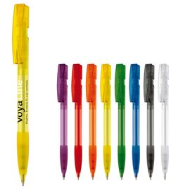 Kugelschreiber Nash Transparent mit Gummigriff Transparent, Schwarz -  LT80802-N0402