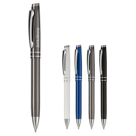 Aluminium Kugelschreiber mit 2 Ringen Weiß -  LT87863-N0001
