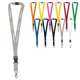 Lanyard Polyester 20 mm Noir -  LT90879-N0002