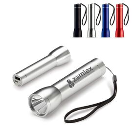 Taschenlampe mit Powerbank 2200mAh Silber - empty LT91020-N0005