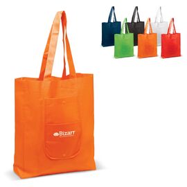 Schoudertas opvouwbaar non-woven 75g/m² Wit -  LT91706-N0001