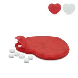 Pfefferminzdose Herz Ecru, Rot -  LT91773-N5421