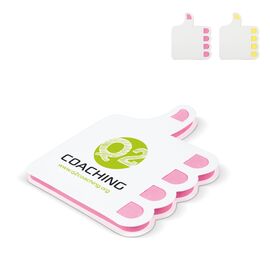 Zelfklevende memoblaadjes Thumbs-up Wit, Geel -  LT91824-N0141