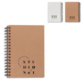 Spiraal notitieboekje zaadpapier Wit -  LT92526-N0001