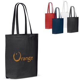 Schoudertas canvas OEKO-TEX® 270g/m² 42x12x43cm Wit -  LT95164-N0001
