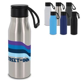 Thermofles met touw 600ml Zwart -  LT98858-N0002