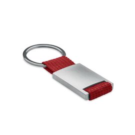 Metal rectangular key ring Red -  IT3020-05