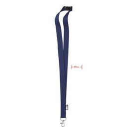 Lanyard en RPET                MO6100-0 Bleu -  MO6100-04