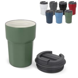 T-ceramic thermomok met deksel Zambezi 350ml Wit -  LT98728-N0001