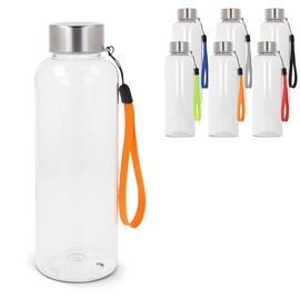 Water bottle Jude R-PET 500ml Transparent, Blue -  LT98877-N0411